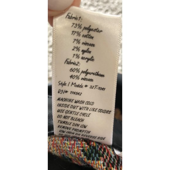 Blank NYC Floral Tapestry & Faux Leather Pants - Picture 7 of 11